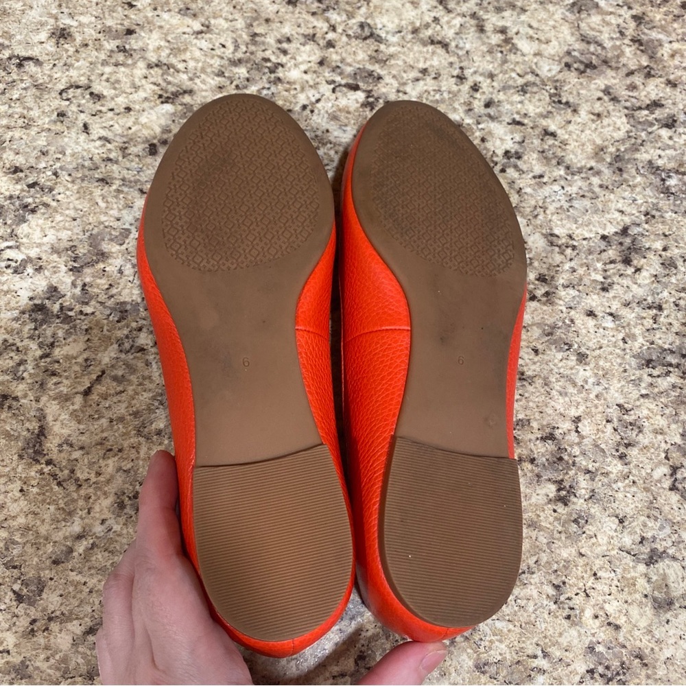 Tory Burch Claire Ballet Flats in Poppy - Picture 7 of 11